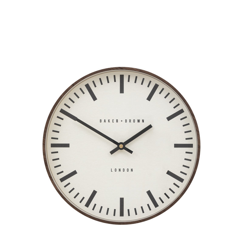 Claremont Clock 30cm, Brown