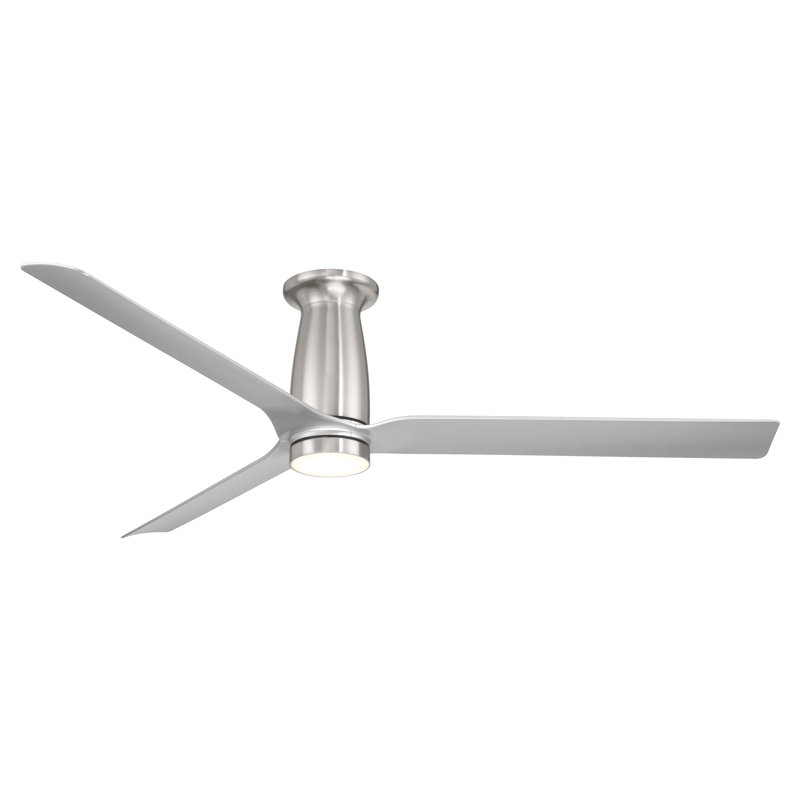 Ventilateur de plafond intelligent à 3 pales encastré Smooth avec trousse d'éclairage à DEL sélectionnable 2700K-3000K-4000K-5000K et télécommande incluse
