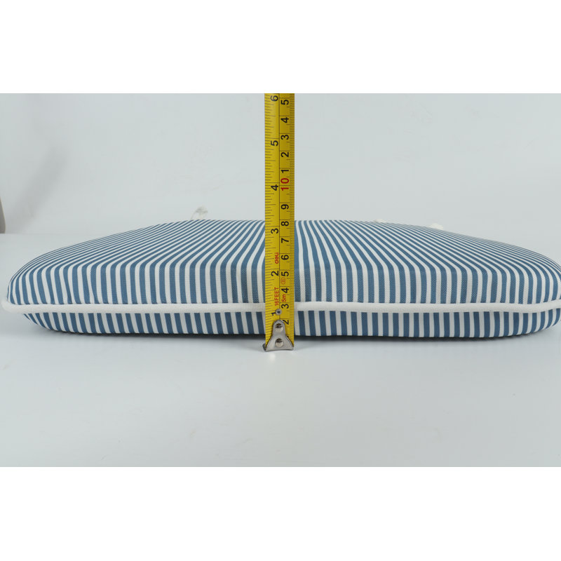 Coussin de siège d'extérieur, Blue White Striped