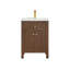 Meuble-lavabo simple Lala de 24 po avec lavabo intégré en céramique blanche (sans miroir)-1261318821