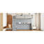 Lit hydraulique avec bureau intégré, gris - Transformez votre bureau et votre espace de rangement, maximisez la fonctionnalité de la pièce