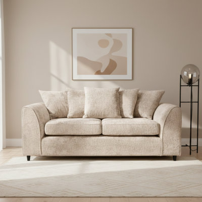 3 Seater Chenille Sofa