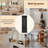 Minimalist Slim Hall Tree with Cabinet & 6 Hanging Hooks - Multi-functional Storage Bench & Coat Rack, Elegant Foyer Cabinet for Hallway & Living Room-717815453