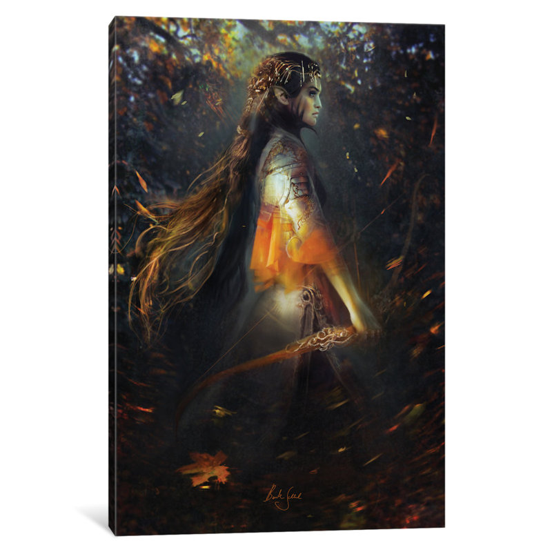 « phoenix warrior », impression sur toile, H 12 po x l 8 po x P 0,75 po