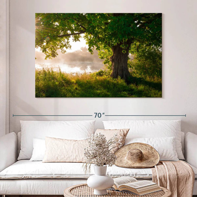 Harnek Solitary Oak Tree, 34" H x 51" W