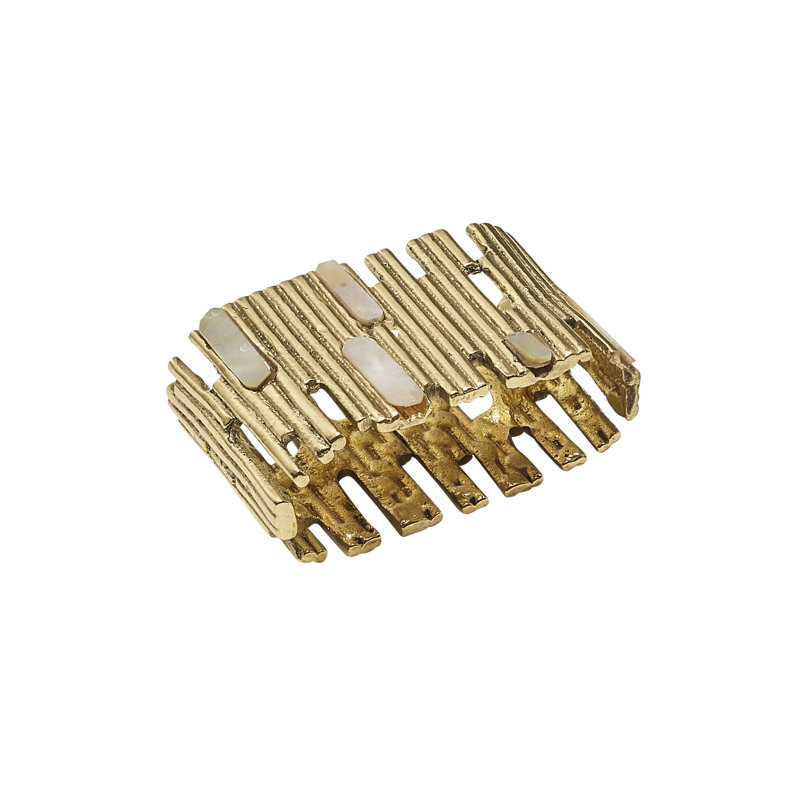 Matrix Napkin Ring in Gold