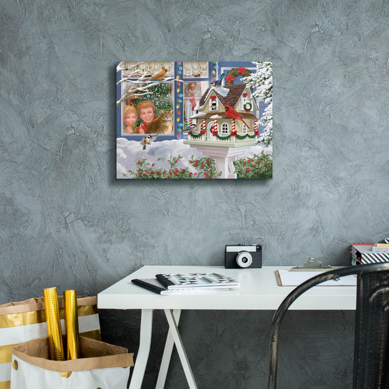 Toile épique «A Home For Christmas» par Bigelow illustrations, 30 po x 26 po, H 12 po x l 16 po x P 0,75 po