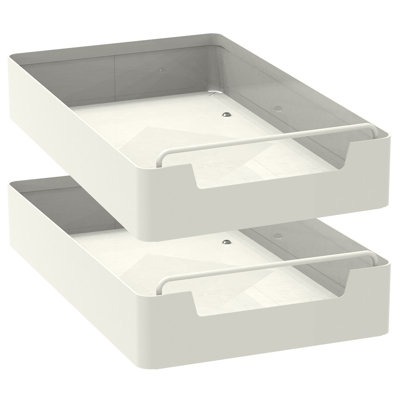16.54x9.84x3.15in Pull Out Cabinet Organizers Sliding Shelf