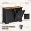 Armoire à poubelle inclinable 20 gallons-104699422