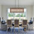 4-Light Kitchen Island Square/Rectangle Chandelier