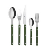 Bistrot Solid 5 - Piece Stainless Steel Flatware Set - Service for 1