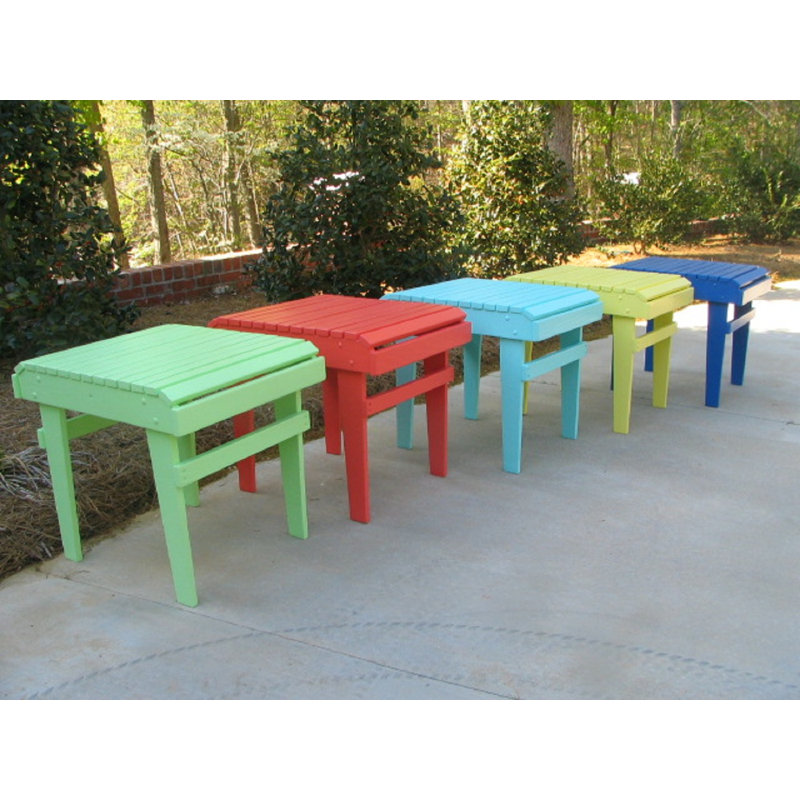 Table d'appoint Weathercraft Adirondack, bois massif de pin traité sous pression avec finition résistante aux intempéries, 15 options de couleurs Sherwin-Williams, entièrement assemblée, fabriquée aux États-Unis