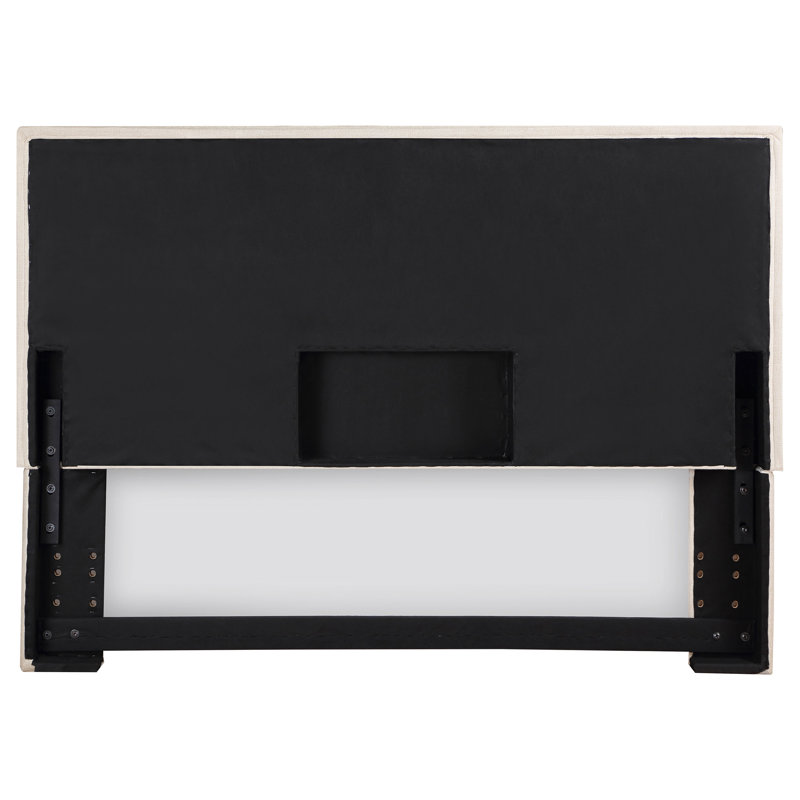 Asmitha Upholstered King Panel Headboard Sand, King