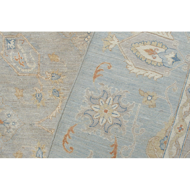 Tapis unique noué à la main 1990S 9 pi 1 po x 11 pi 10 po Kellyanna 1990S