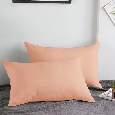 Set of 2 Super Soft Microfiber Pillow Covers - Breathable, Easy Care, Ultra Soft Microfiber Fabric