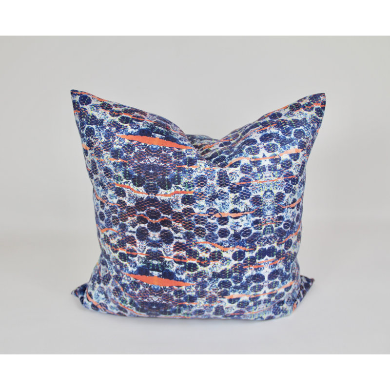 Oreiller en velours Blue Bubbles