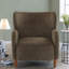 Fauteuil club à oreilles moderne rembourré