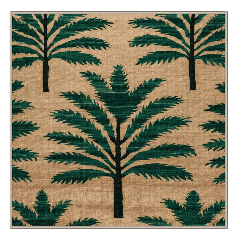 Chenille Washable Floral Indoor Rug, Square 7'
