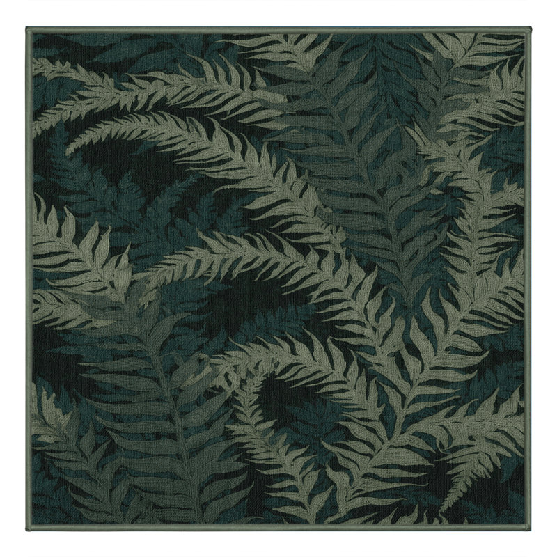 Tapis vert lavable à la machine, Carré 8 pi