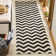 Tapis noir / beige en coton Arneshia