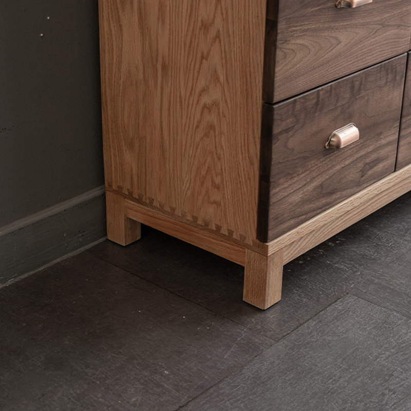 Commode d'appoint moderne et minimaliste, Brown