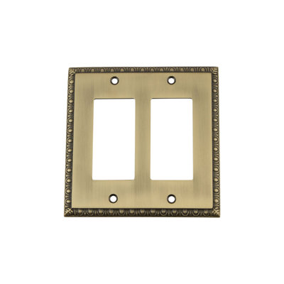 Egg and Dart 2-Gang Rocker Wall Plate