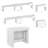 Table and chair set Dadamoni, Set with console and 2 extendable benches, 66x25h45 cm-525965675