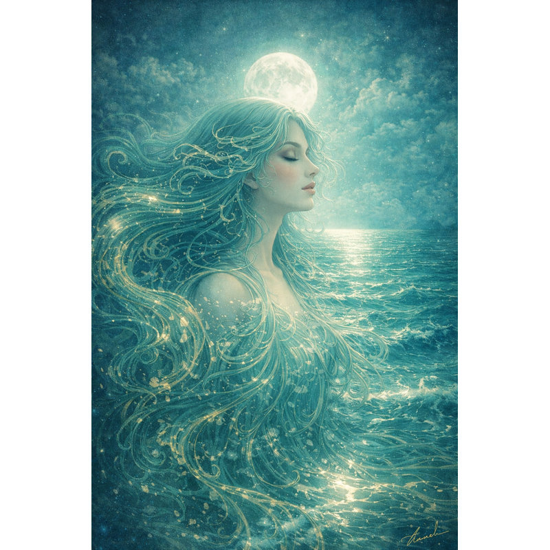 Art mural sur toile Peaceful Tide, L 24 po x H 36 po x P 1,5 po