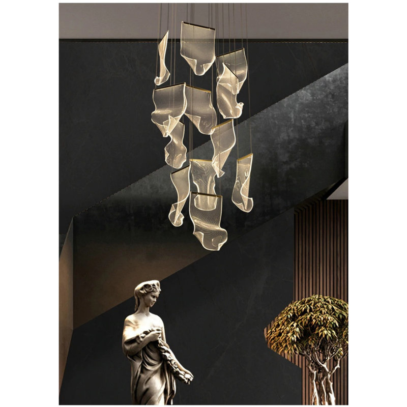 Blondean 38 - Light Gold LED Unique/Statement Pendant