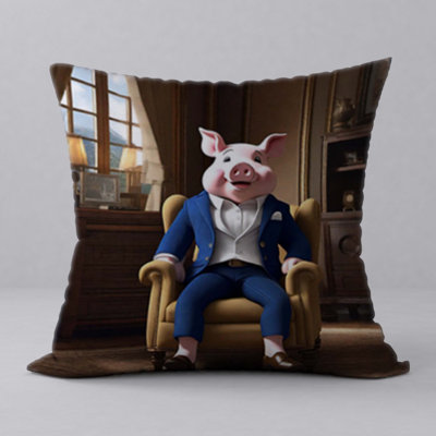 Polyester Throw Square Pillow Cover & Insert