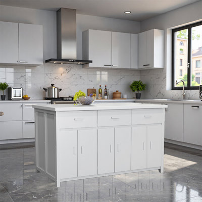 Creative Vintage Multifunctional Kitchen Island Ideal for Kitchens Living Rooms Dining Areas