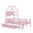 Twin-Size Wooden Platform Bed With Safety Guardrails And Integrated Drawers-1461088373