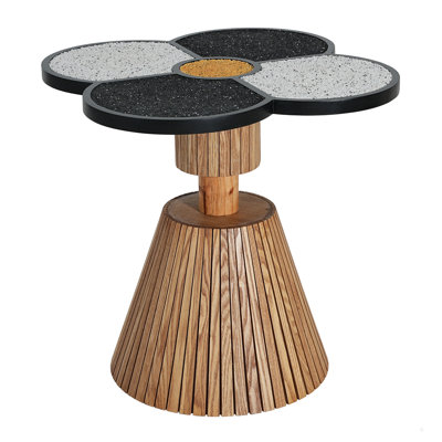 Unique Four-Leaf Clover Side Table End Table for Living Room