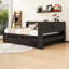 Wooden 2 Drawers L-Shaped Daybed with Built-in Power Outlets-2003513046-2003513044