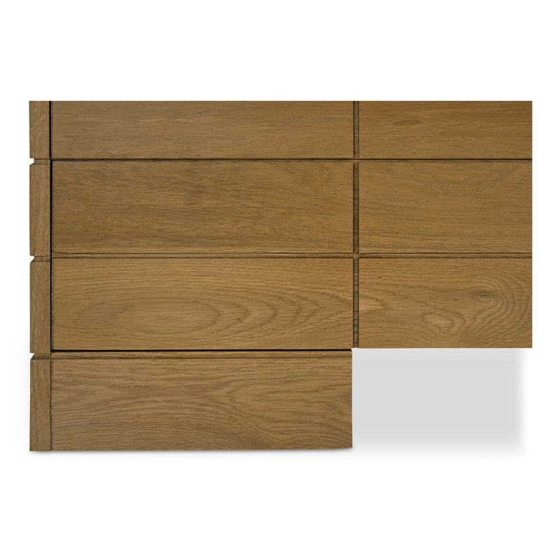 Gia 6 Drawer Dresser Brown