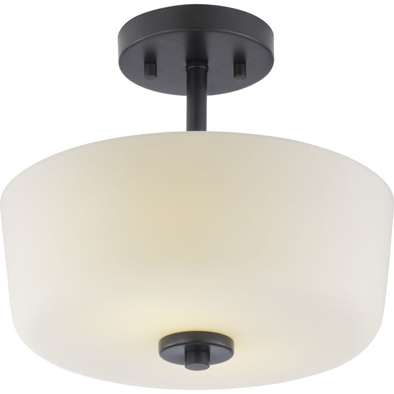 Luminaire suspendu cylindrique à 2 lumières Aiana, Noir
