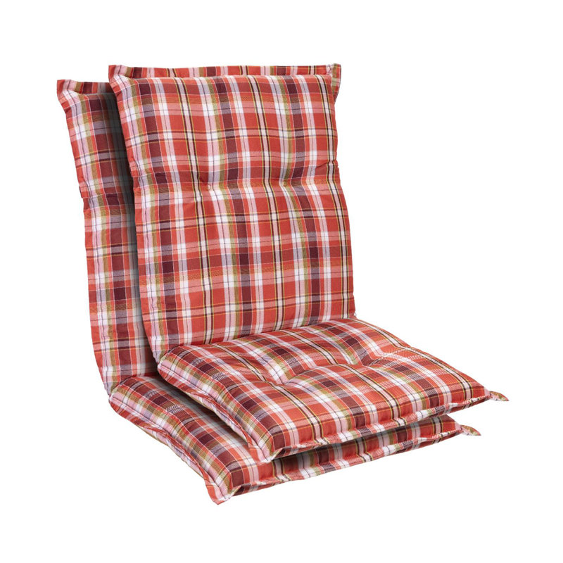 Blumfeldt Prato Garden Chair Cushion, Red/White