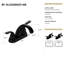 Robinet de lavabo de salle de bain 2 po Matt Black-131255538