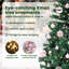 vidaXL Artificial Pre-lit Christmas Tree Green PVC and Metal-460523451