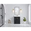 Boston 30 po X P 22 po D Meuble-lavabo simple en fer forgé avec 2 quartz-108589457