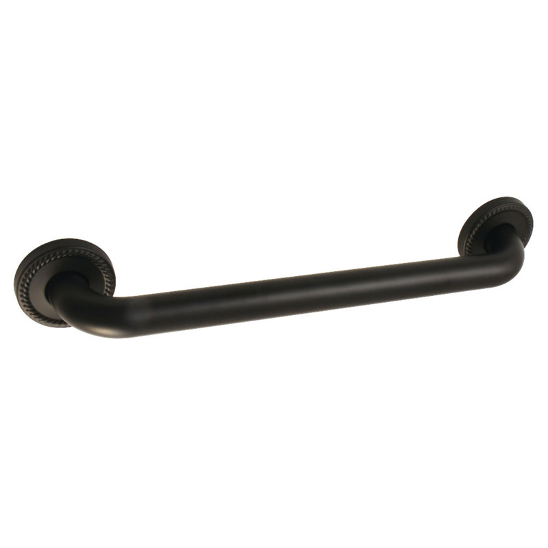 Kingston Brass Laurel 1-1/4 Inch O.D Grab Bar, Matte Black, 15.06" W