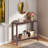 Patio Console  Table with Rectangular Top,Open Shelf
