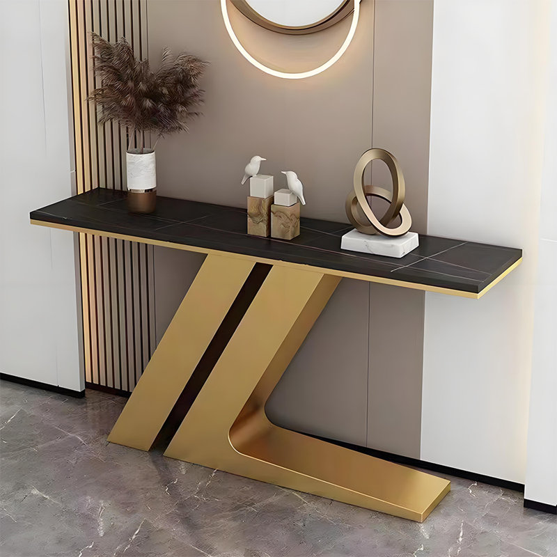 Console de style italien en pierre frittée.