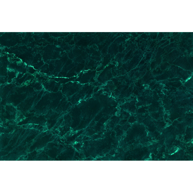 Dark Green Marble Texture Pattern - Wrapped Canvas Painting, 30cm H x 46cm W x 3.8cm D