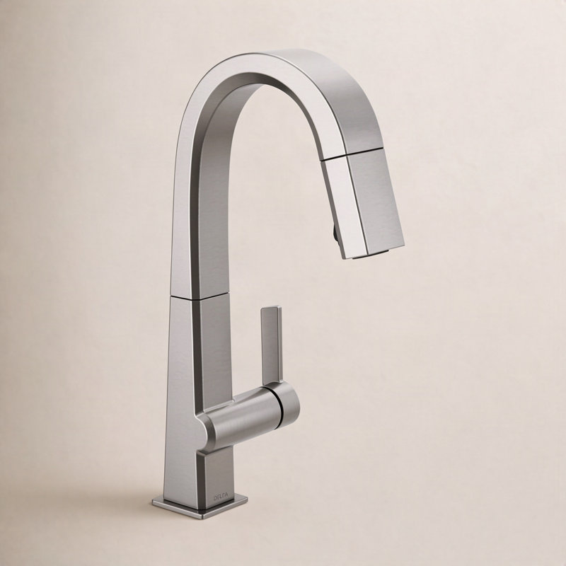 Pivotal Pull Down Bar Faucet, Arctic Stainless