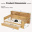 Lit de jour en bois avec tablettes de rangement, lit multifonctionnel-232711452-223377684