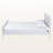 Vance White Finish Queen Size Bobbin platform Bed, 41.61'' H X 63.85'' W X 84.50'' L-1963041124-1963041146