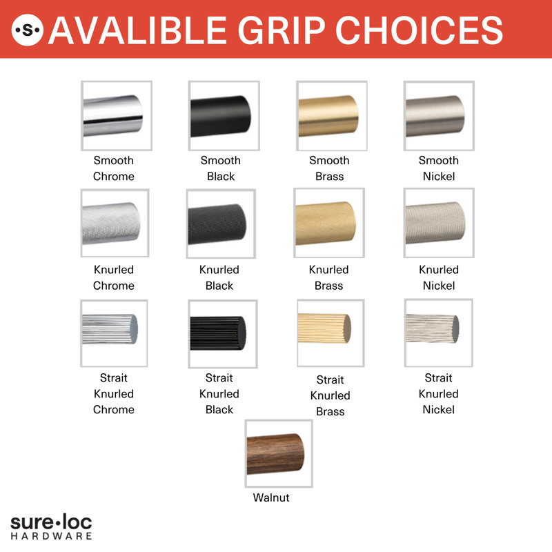 Aspra Square Privacy Rosett, Straight Knurled Grip, Flat Black/Satin Nickel