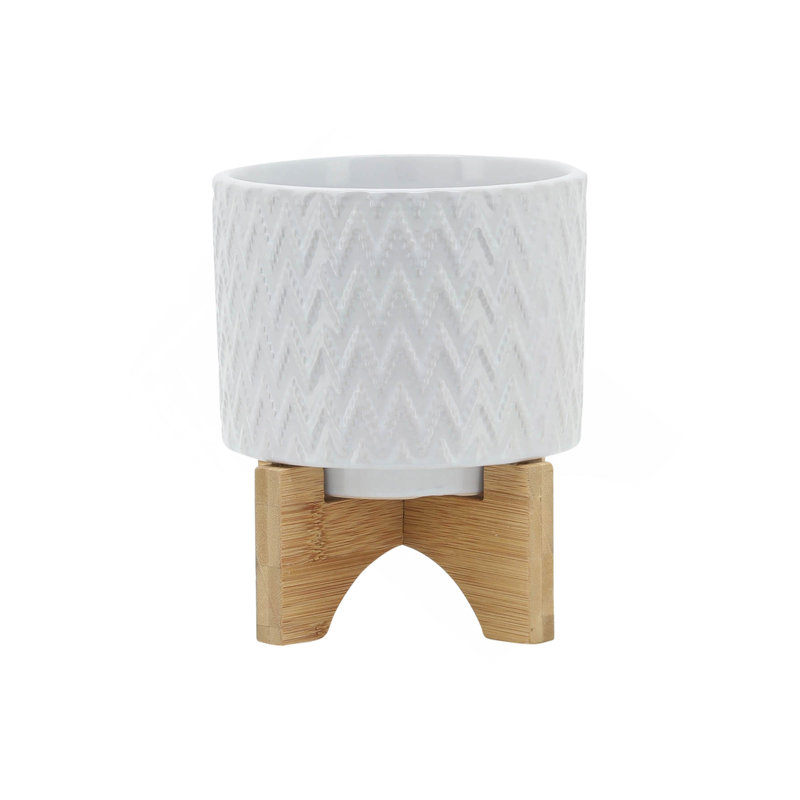 PLATEAU 5 "AVEC SUPPORT CHEVRON, BLANC