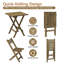 Ensemble repas en bois massif 3 pièces-488380651